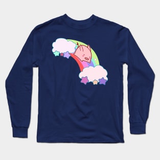 Kawaii Rainbow Pig Long Sleeve T-Shirt